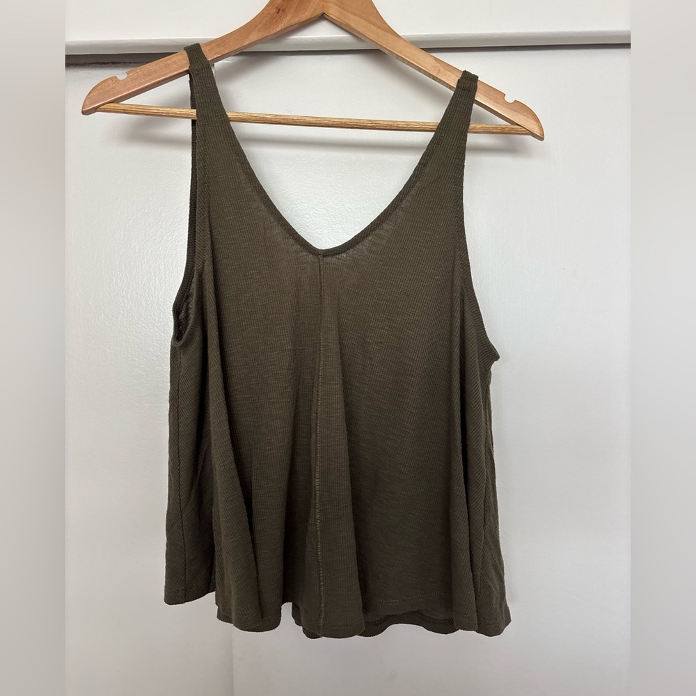 Free People Dani Tank FP Intimately Army Green Size XS